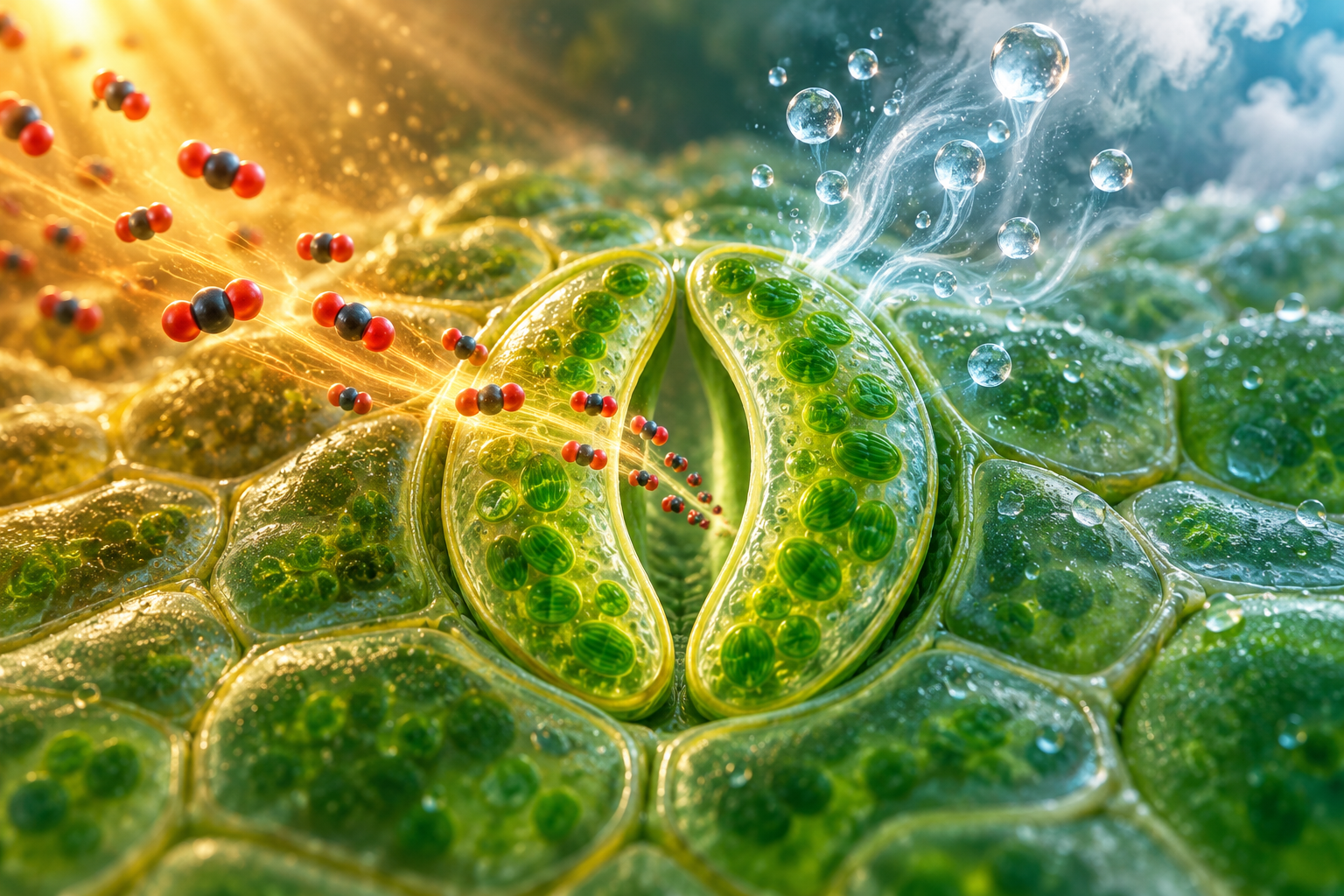 Stomata Master science illustration